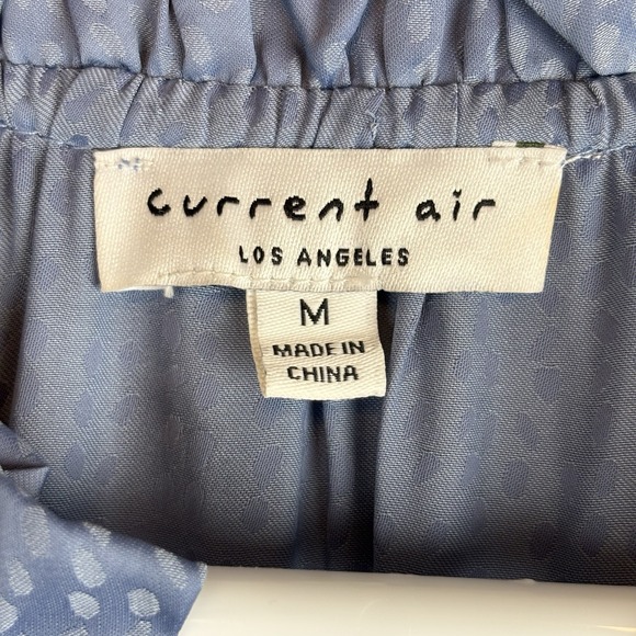 Current Air Anthropologie Periwinkle Cottagecore Tiered Dress Drop Waist Size M - Picture 3 of 7